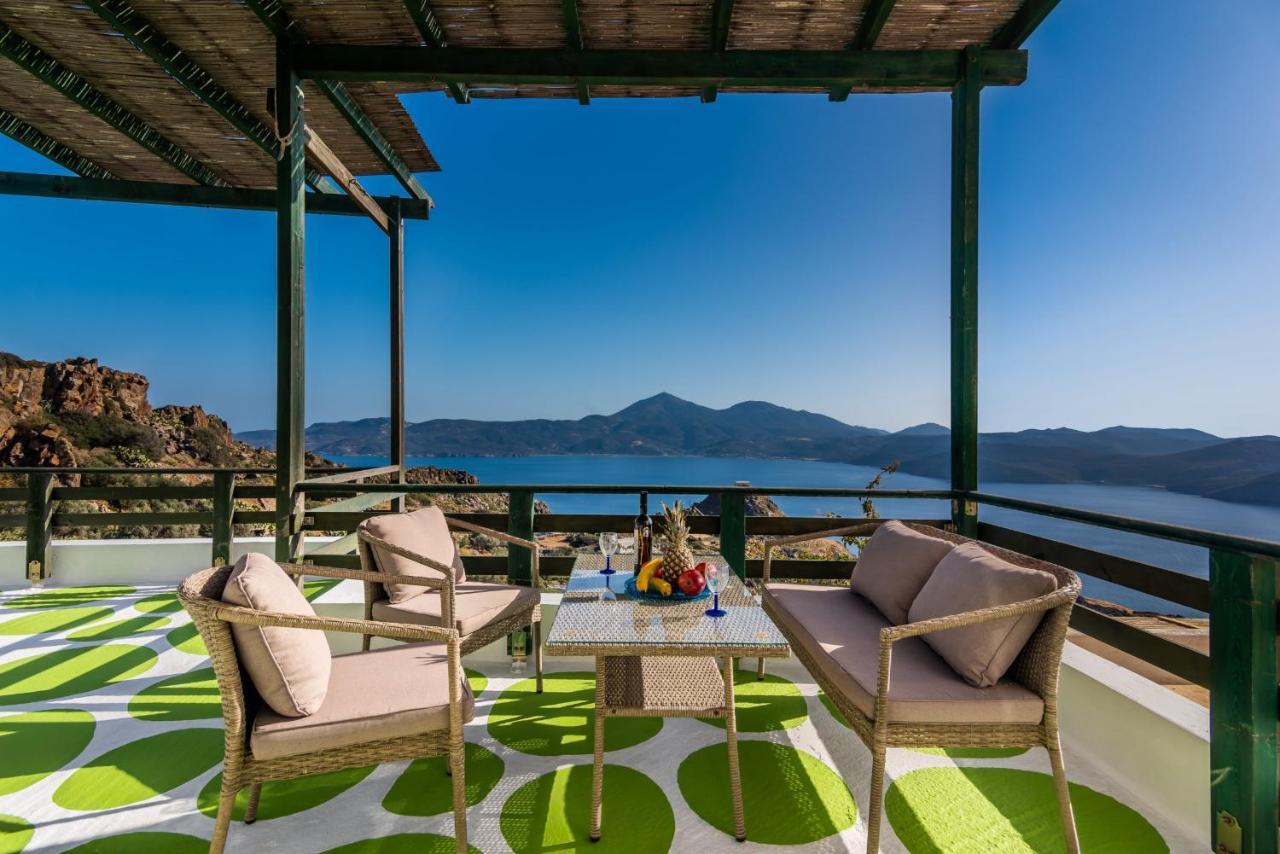 Melisses Sea View House Villa Pláka Mílu Kültér fotó